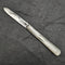 1924 British Antique White Pearl Shell Handle Pure Silver Engraved Blade Folding Pen Knife